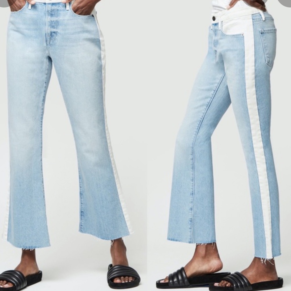 Frame blue and white denim jean size 24